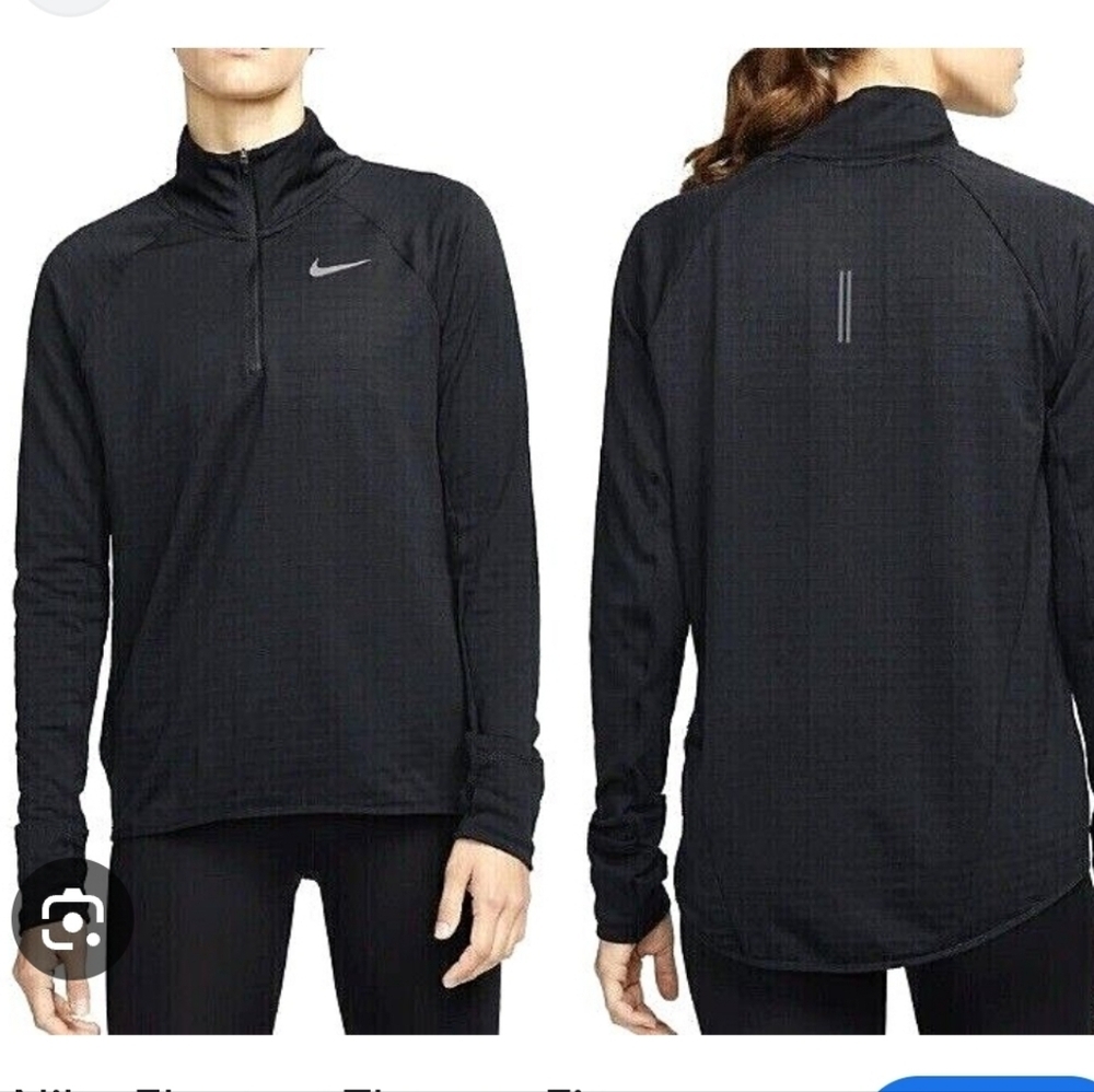 Nike Drifit Womens Running Black Thermal Sweatshirt Size Large